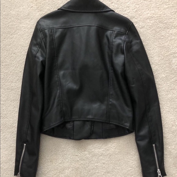 Faux Leather Biker Jacket - Picture 3 of 4
